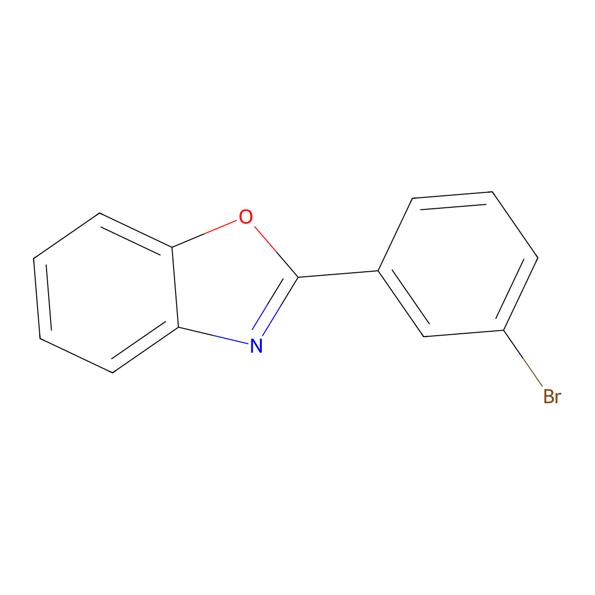 2-(3-Bromophenyl)benzoxazole molecular structure, CAS 99586-31-9