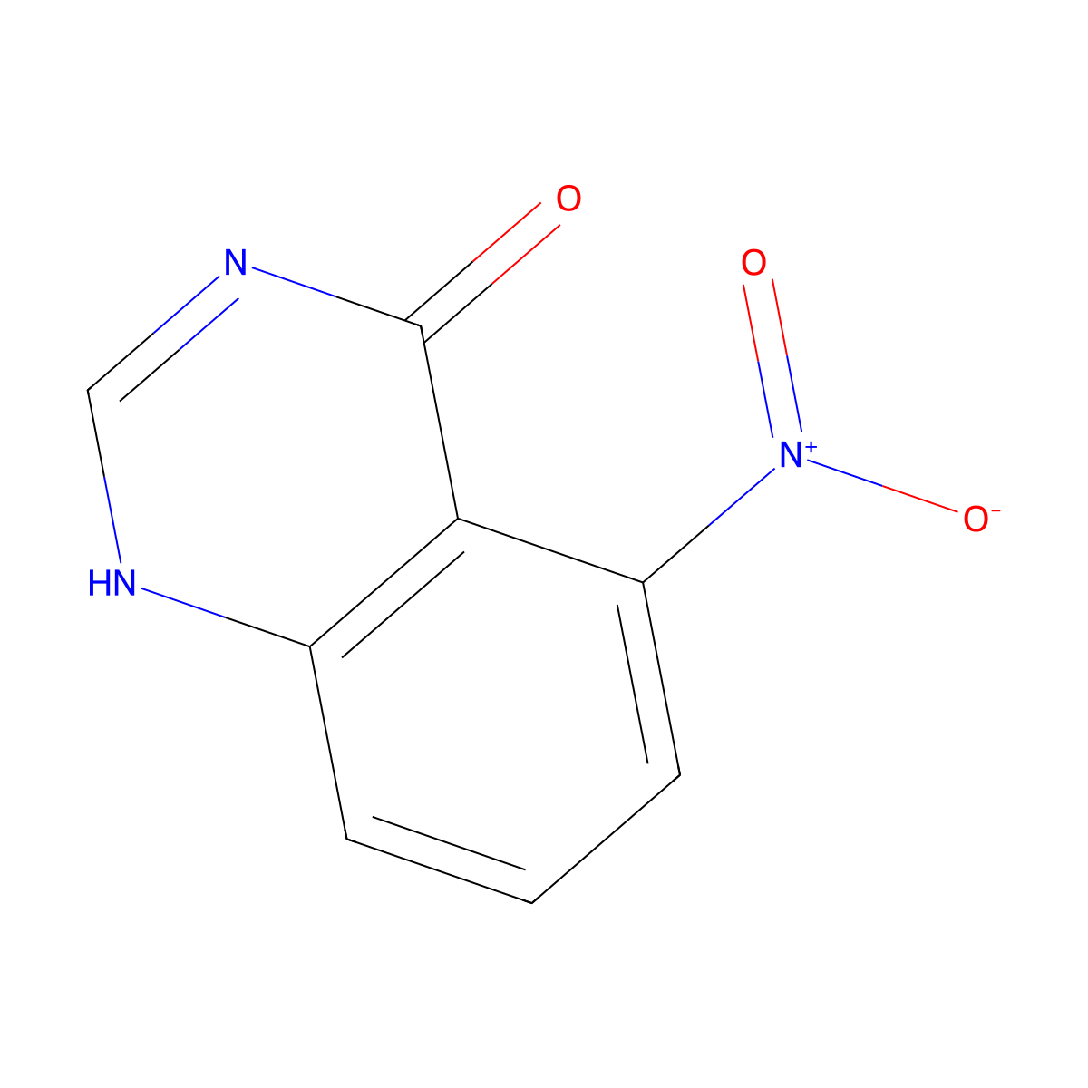 5-nitro-1H-quinazolin-4-one molecular structure, CAS 99768-67-9
