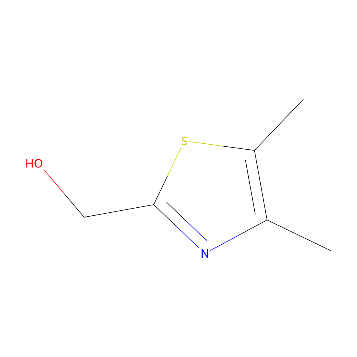 (Dimethyl-1,3-thiazol-2-yl)methanol molecular structure, CAS 99839-16-4